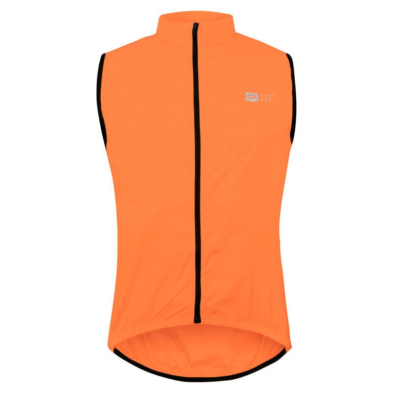 Force WINDPRO vesta, plná záda, oranžová
