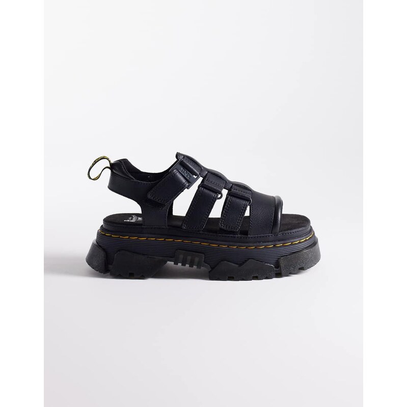 Dr Martens Mattison three strap sandal in black 114870551