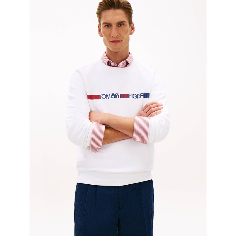 Tommy Hilfiger pánská bílá mikina