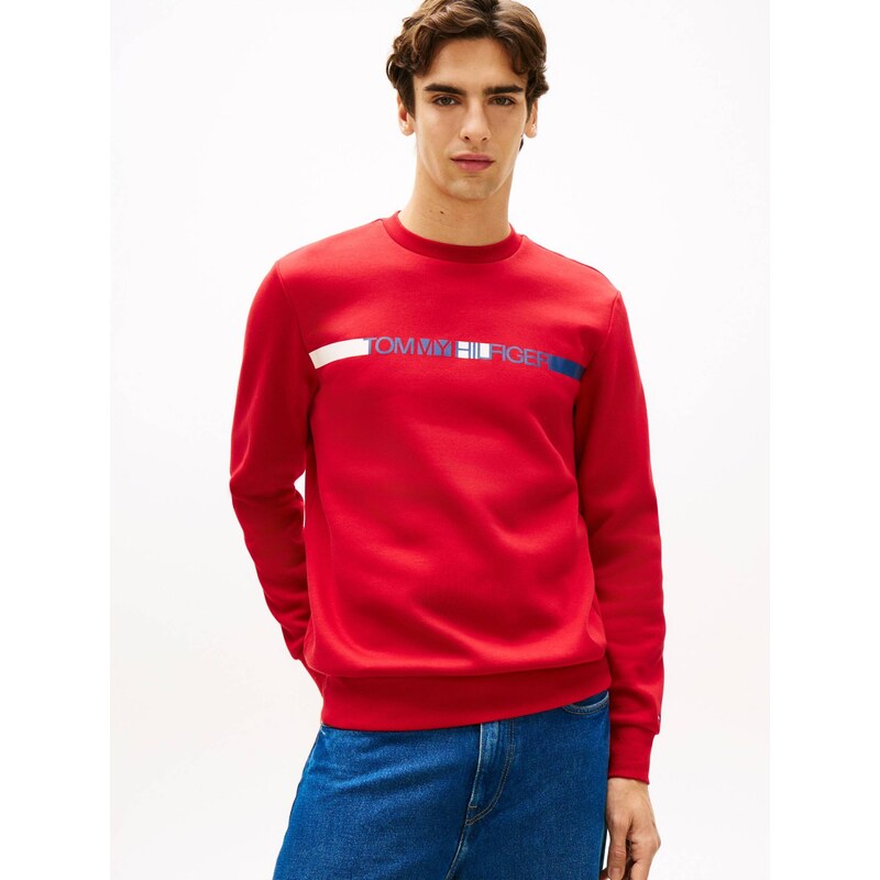 Tommy Hilfiger pánská červená mikina
