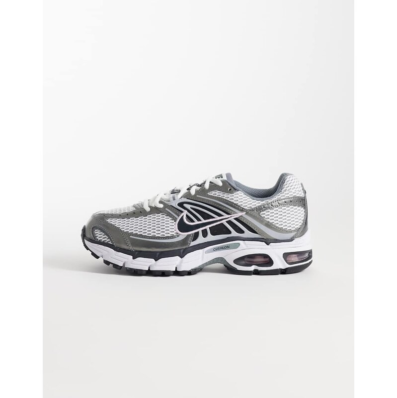 Nike Air Max Moto 2K trainers in white, pink foam and silver