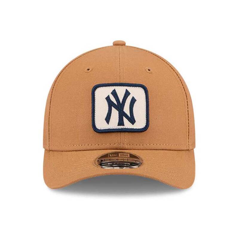 New Era NY Yankees 9forty logo cap in brown