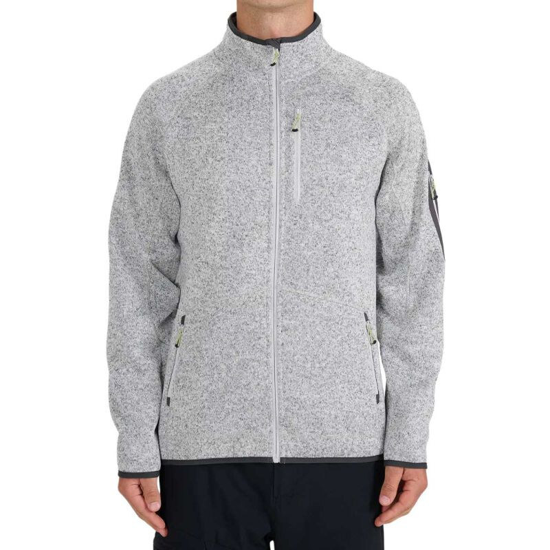Pánský fleece 4F M443 cool light grey melange 4FWSS26TFLEM443