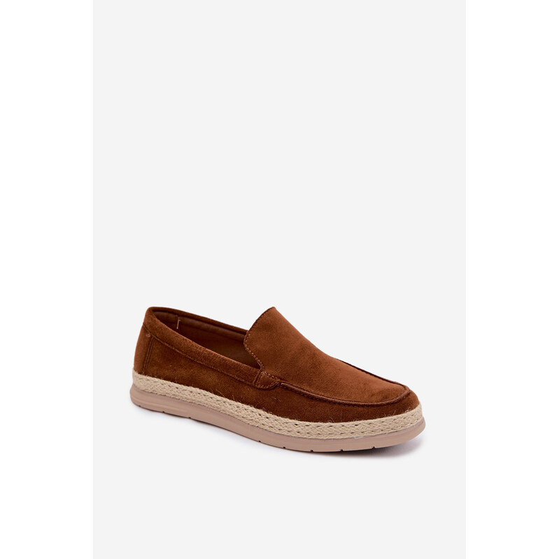 Boto Pánské espadrilky mokasíny Camel Rexton