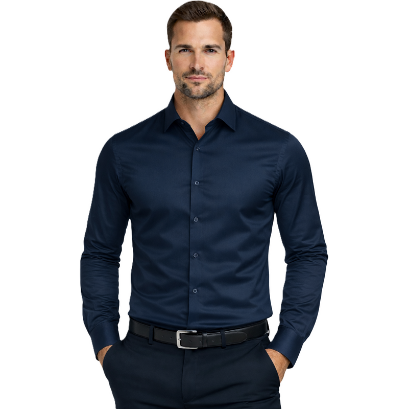 Espada - Pánská košile Regular Fit - Navy Blue
