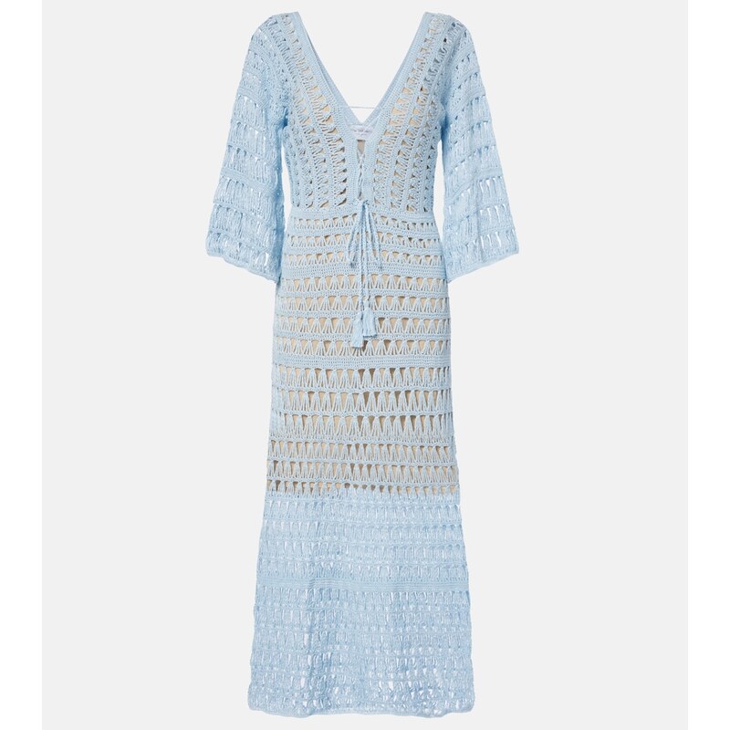Anna Kosturova Crochet cotton maxi dress