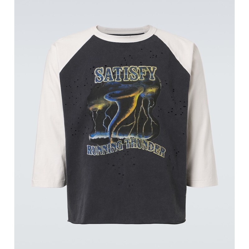 Satisfy MothTech printed cotton T-shirt