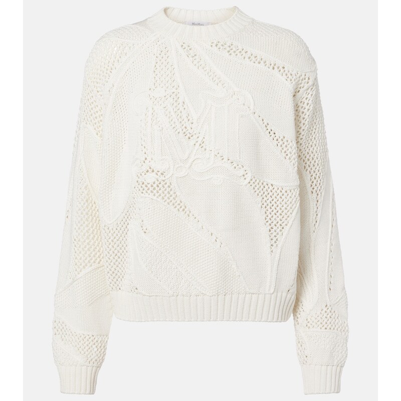 Max Mara Salvo open-knit cotton sweater