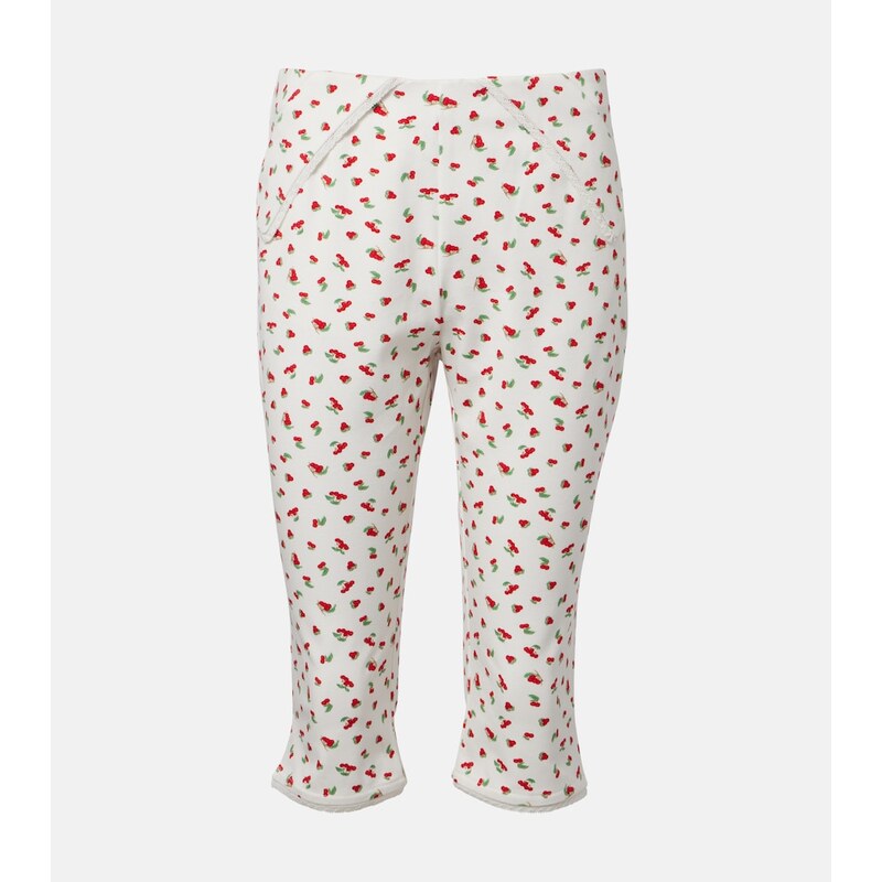 Posse Ebony printed cotton-blend capri pants