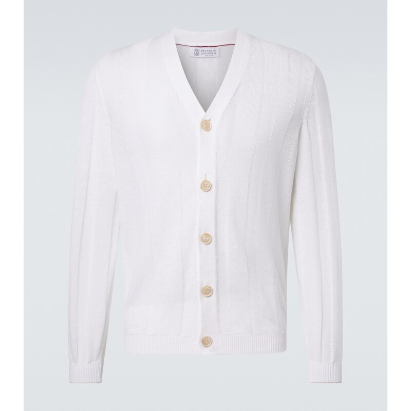 Brunello Cucinelli Cotton and linen cardigan