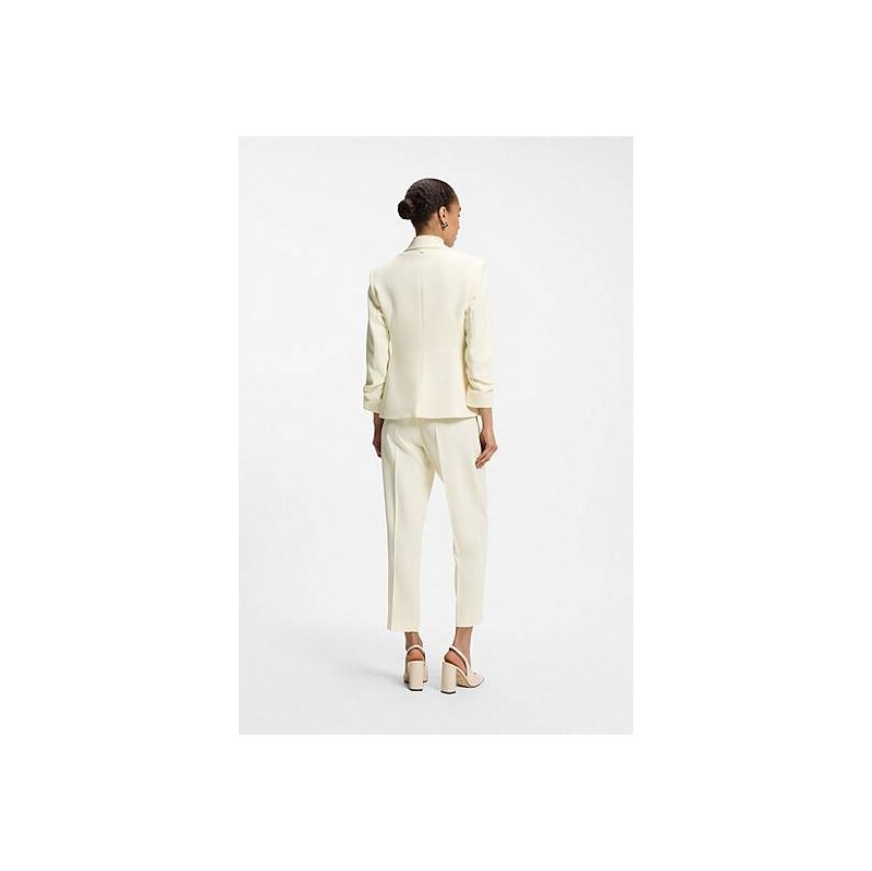 BOSS Slim-fit blazer in Japanese crepe with ruched sleeves 114871684