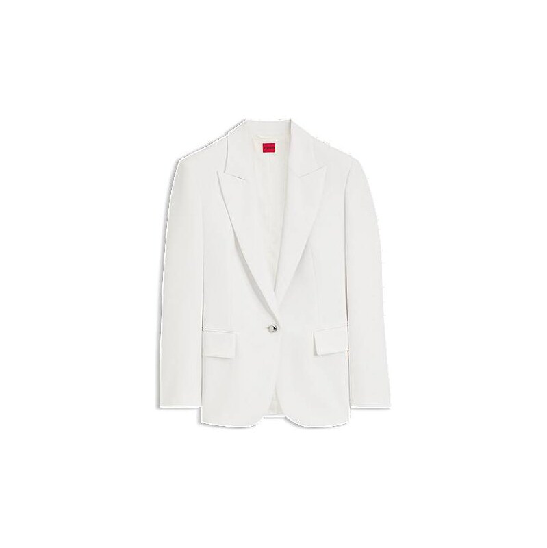 HUGO Regular-fit blazer with metal button 114871695