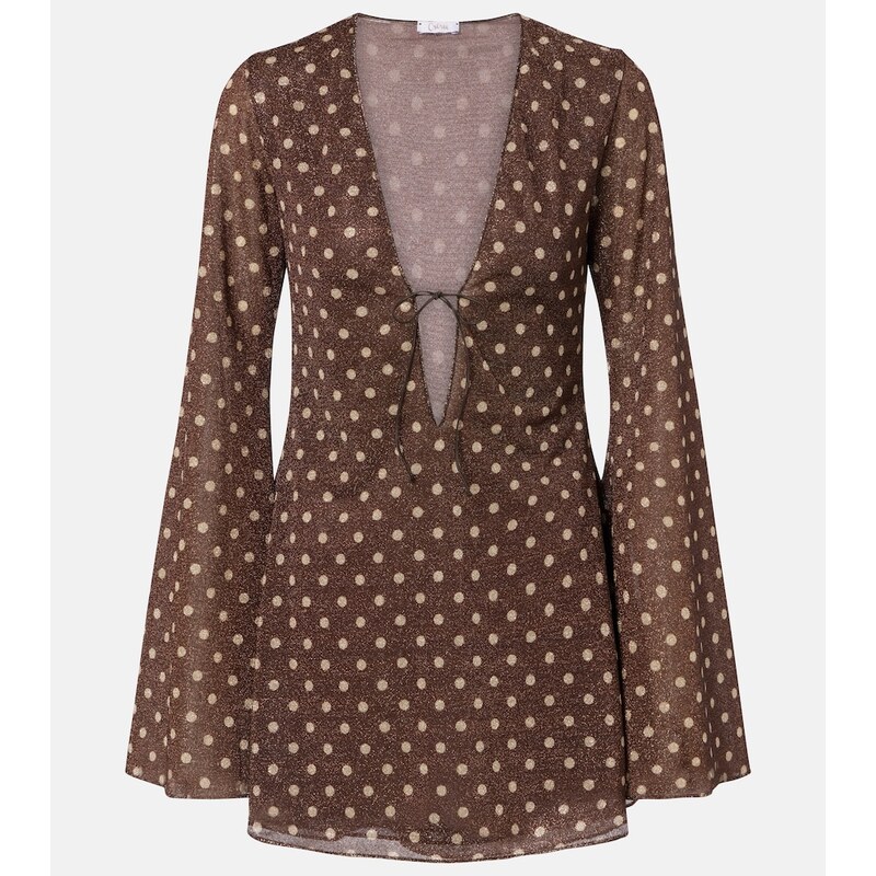Oséree Lumière polka-dot minidress
