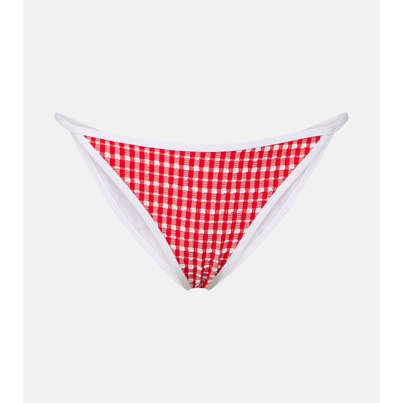 Jade Swim Bare Minimum gingham bikini bottoms
