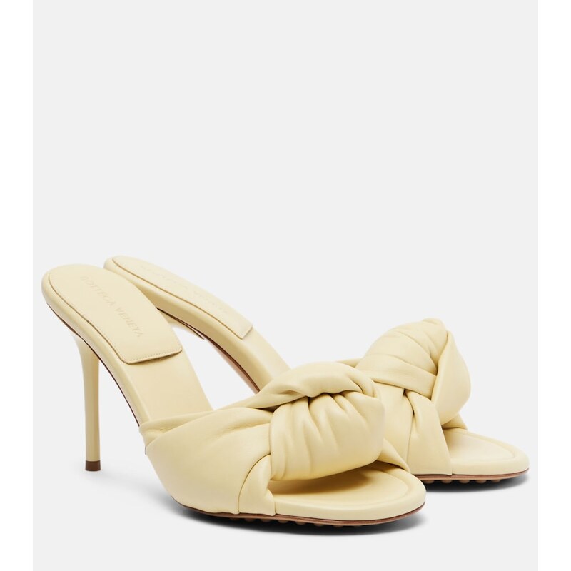 Bottega Veneta Cherry leather mules