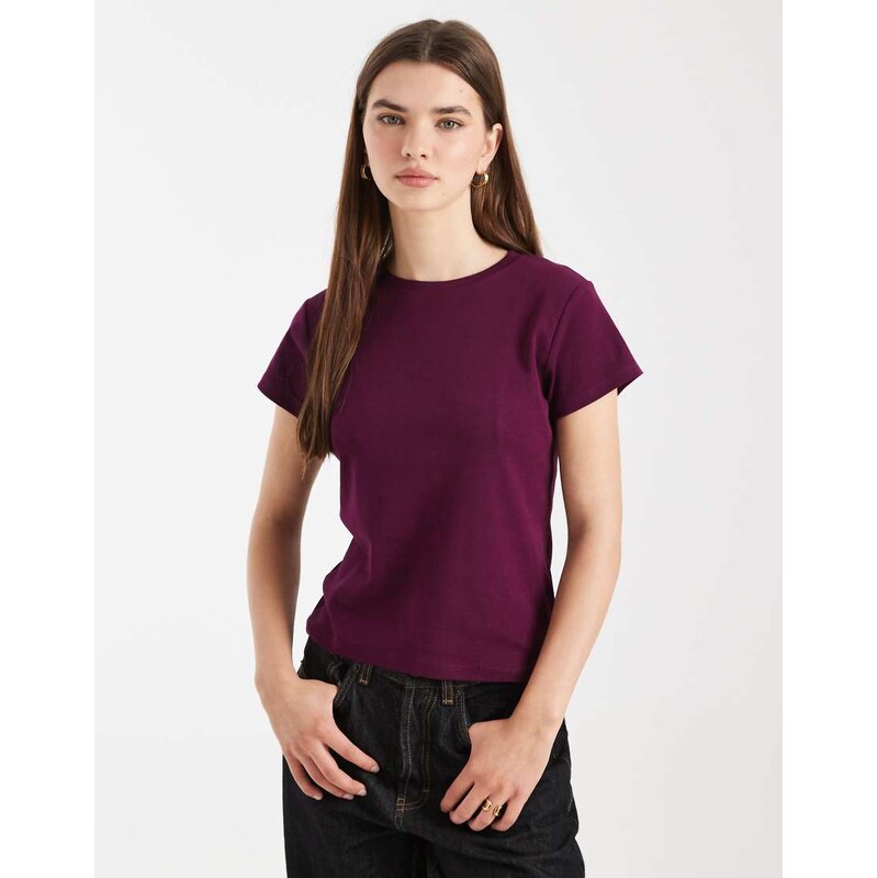 Cotton on 90s baby tee in blackberry belle-Purple 114873549