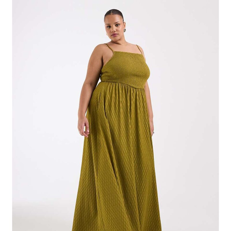 Brave Soul Plus Brave Soul Curve textured jersey dress with