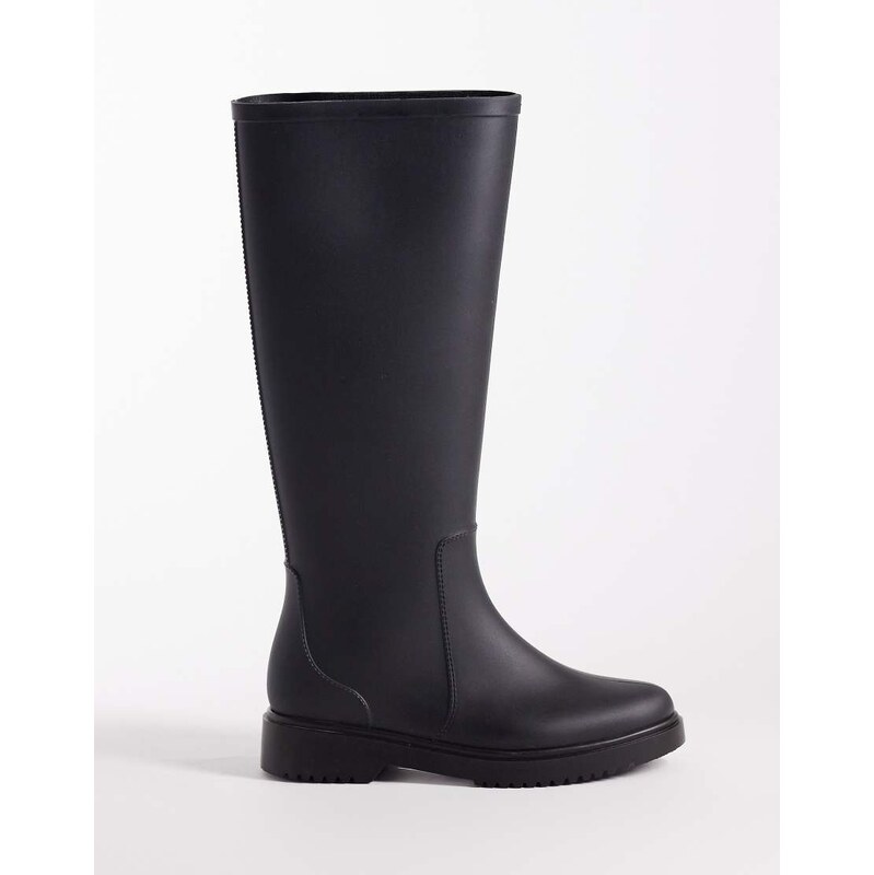 ASOS DESIGN Gigi welly boots in black 114942113