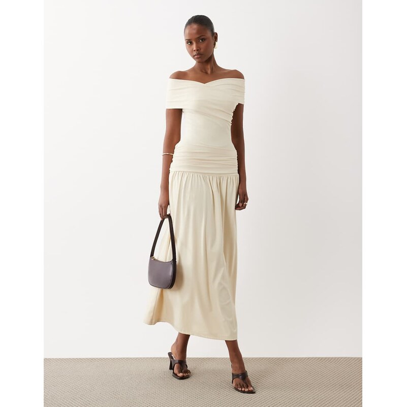 The Frolic exclusive slinky wrap asymmetric detail drop waist