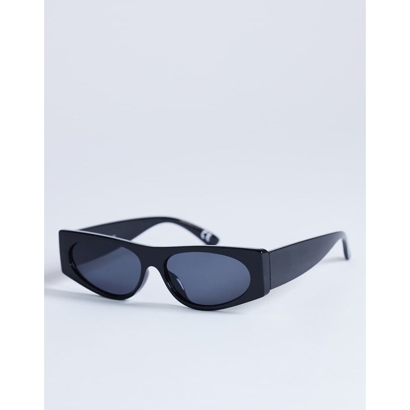 Topshop Mykonos cat eye sunglasses in black