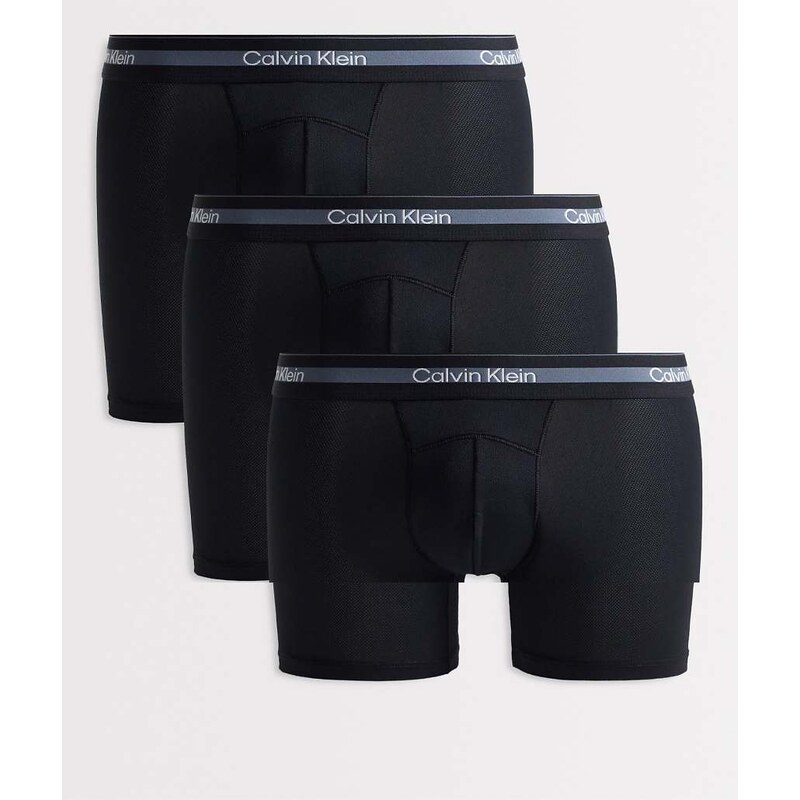 Calvin Klein Ck Performance 3 pack boxer briefs in black