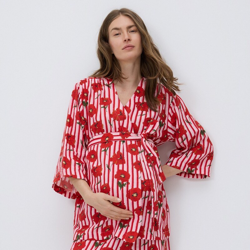 Reserved - Mušelínové kimono - vícebarevná