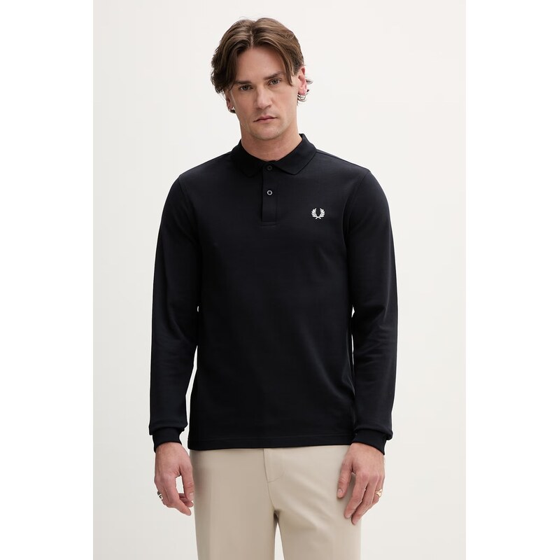 Fred Perry Bavlněné tričko s dlouhým rukávem Fred Perry