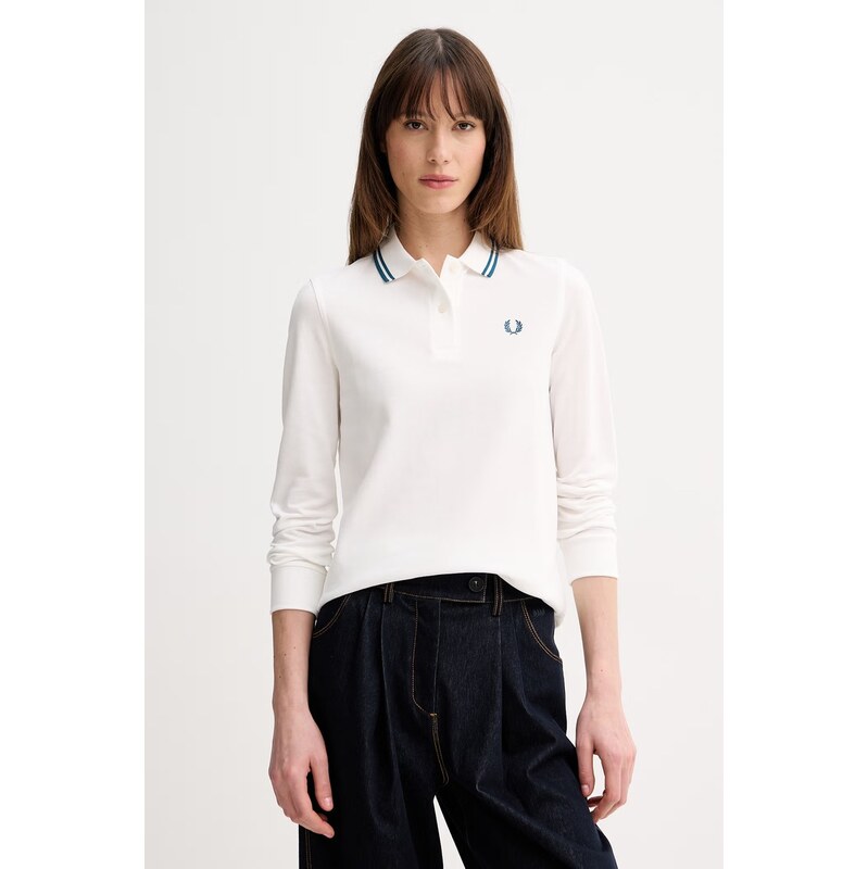 Bavlněné tričko s dlouhým rukávem Fred Perry 114874407