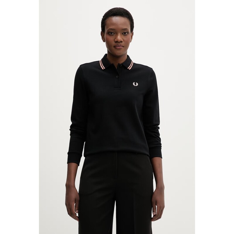 Bavlněné tričko s dlouhým rukávem Fred Perry 114874405