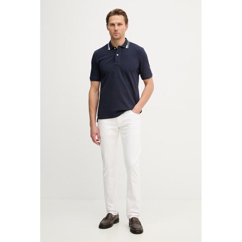 Blauer polo pánské bavlněné RANSOM