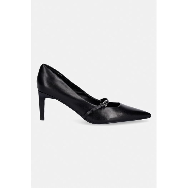 Calvin Klein Lodičky kožené ESS STILETTO 70 MJ LTH HDW