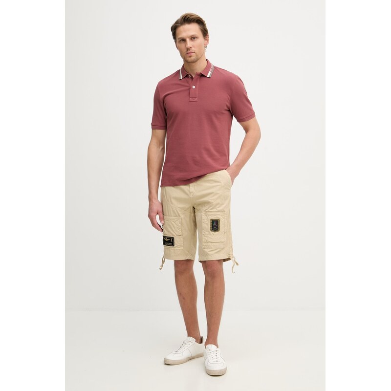 Blauer polo pánské bavlněné RANSOM