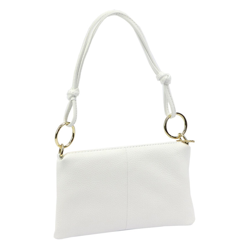 Kožená kabelka Luka bílá KZ2261593