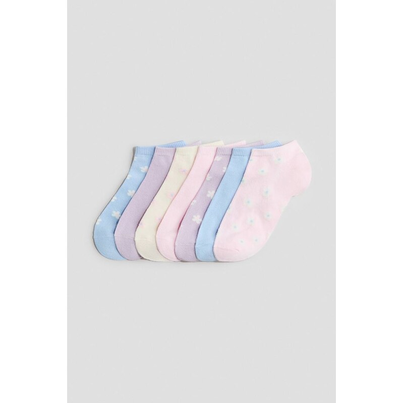 H&M - Sportovní ponožky 7 párů - růžová 114879468