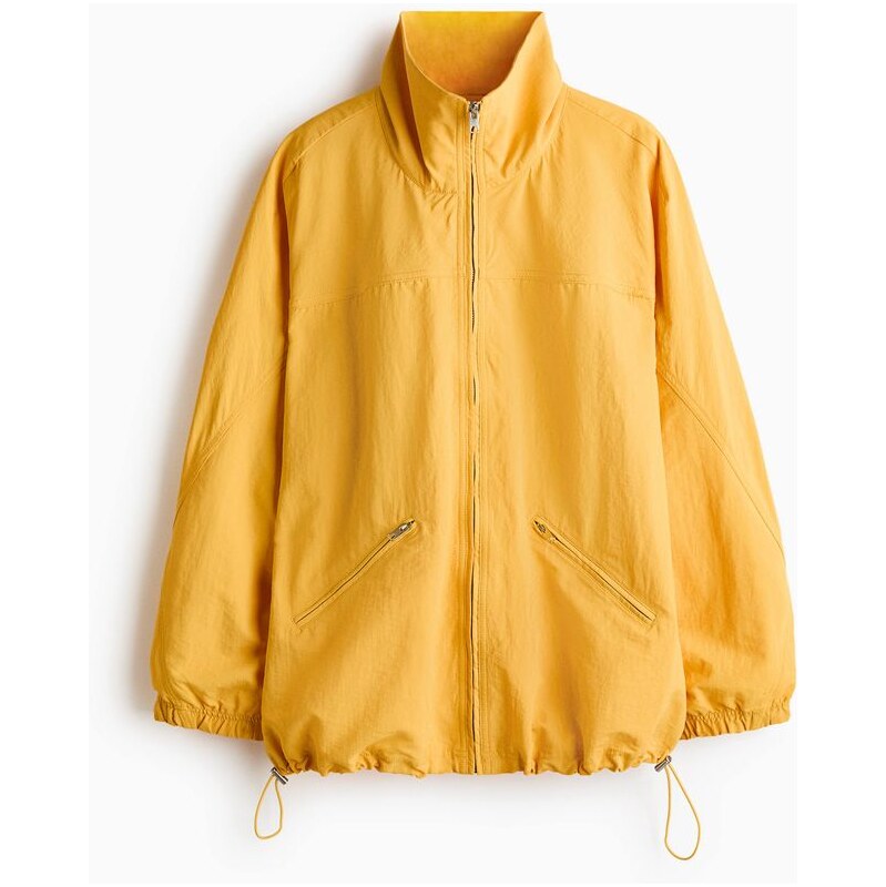 H&M - Oversized nylonová bunda - žlutá 114879504