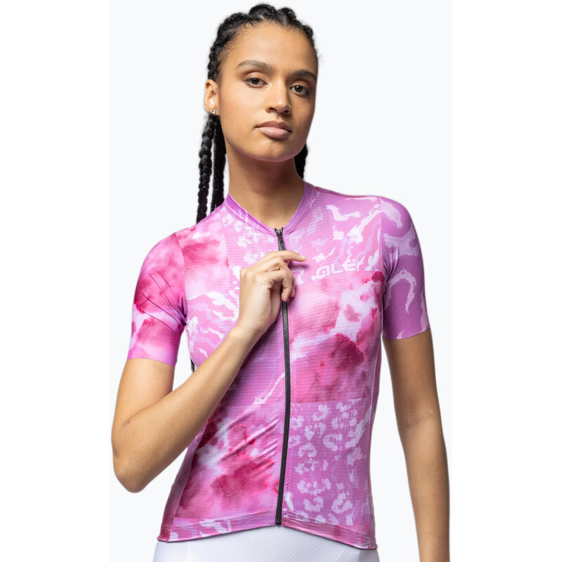 Dámský cyklistický dres Alé Linfa pink combo