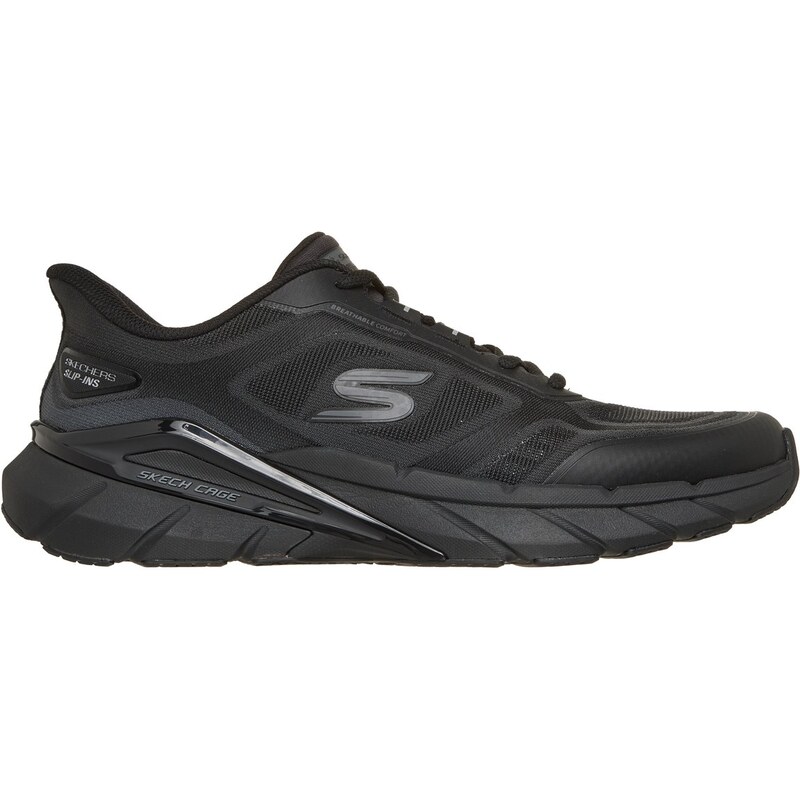 Skechers Muži Slip-ins: Skech Cage Shoes v Černá, Velikost 42,