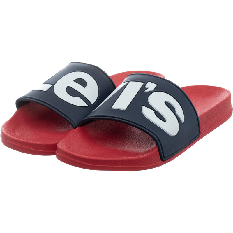 Levis - Dámské žabky June L Navy Red 114882300