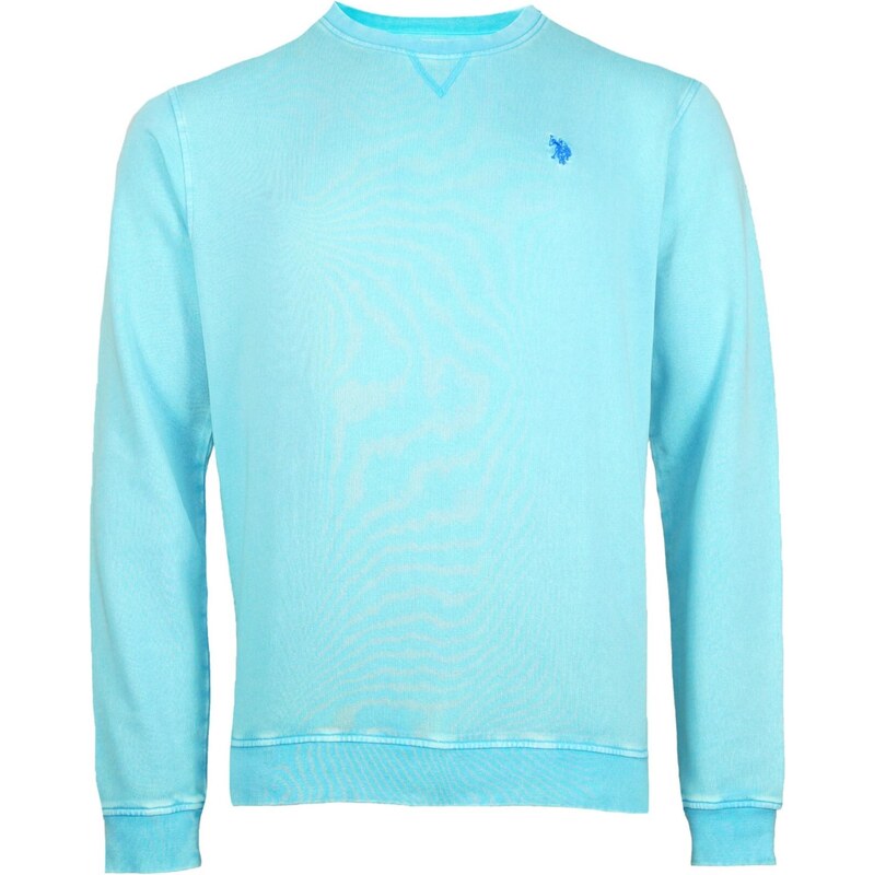 U.S. POLO ASSN. Mikina aqua modrá
