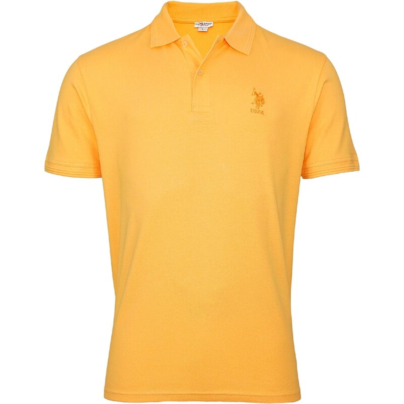 U.S. POLO ASSN. Tričko Axel oranžová / jasně oranžová