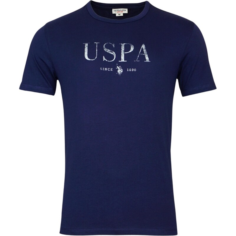U.S. POLO ASSN. Tričko námořnická modř / bílá
