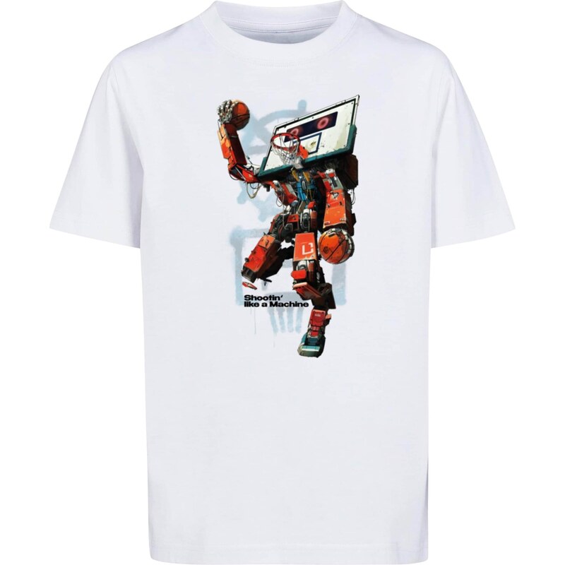 Mister Tee Tričko Ballin Robot nefritová / tmavě oranžová /