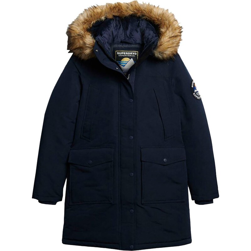 Superdry & Co Zimní parka Everest béžová / marine modrá 114882576