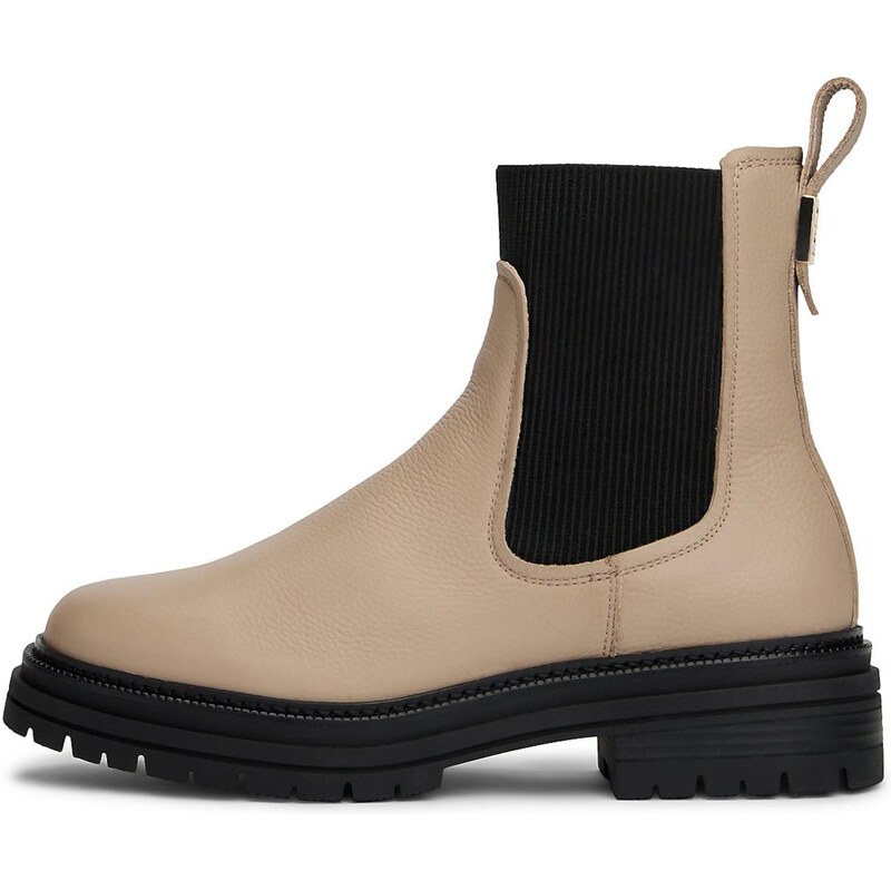 TOMMY HILFIGER Chelsea boty béžová / černá 115221669