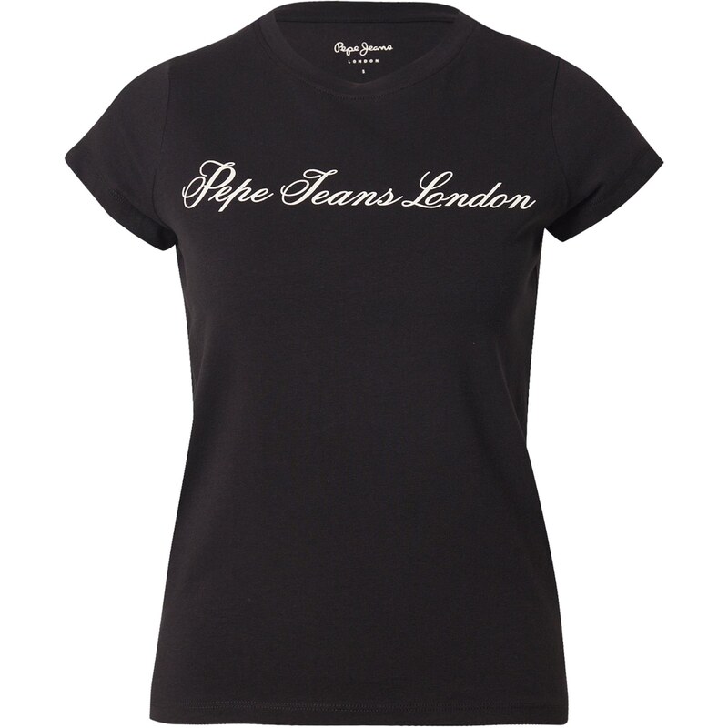 Pepe Jeans Tričko černá / bílá 114883264