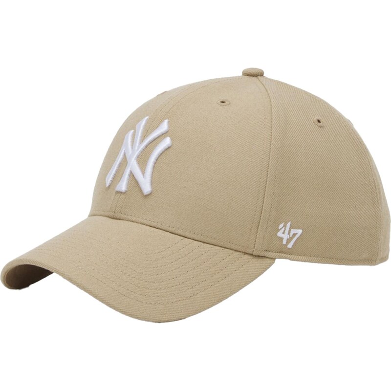 47 Kšiltovka MLB New York Ya khaki / bílá