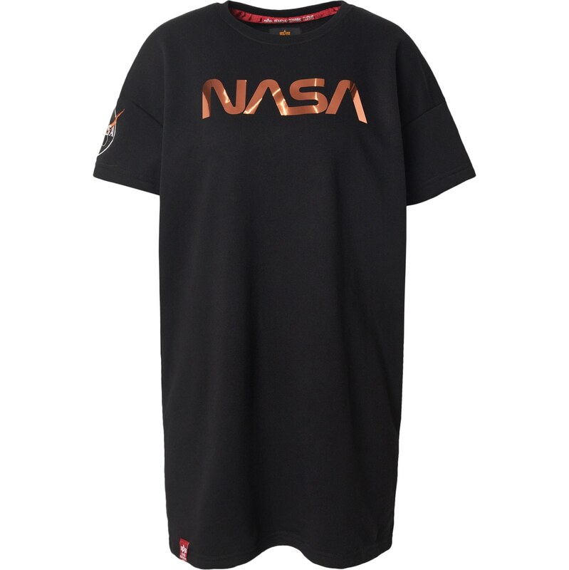 ALPHA INDUSTRIES Tričko NASA zlatá / oranžová / černá / bílá 114883552