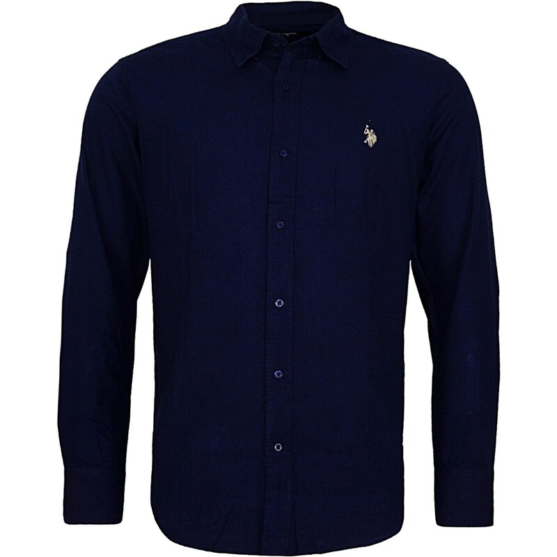 U.S. POLO ASSN. Košile modrá / bílá