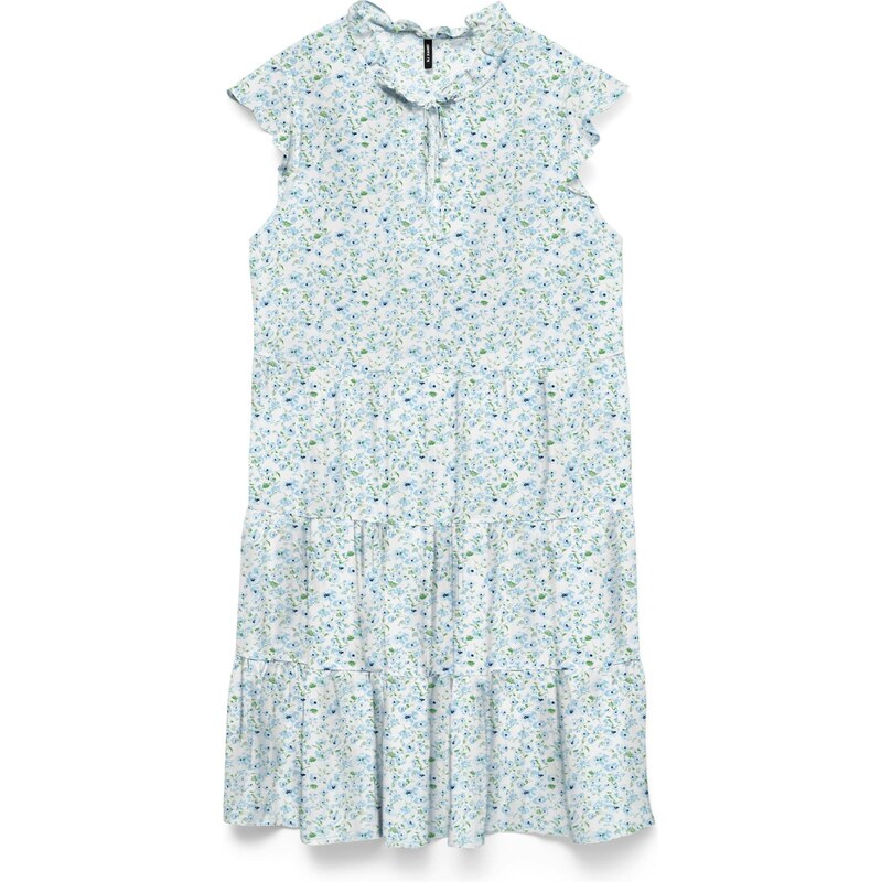 Vero Moda Petite Letní šaty VMALBA světlemodrá / trávově zelená