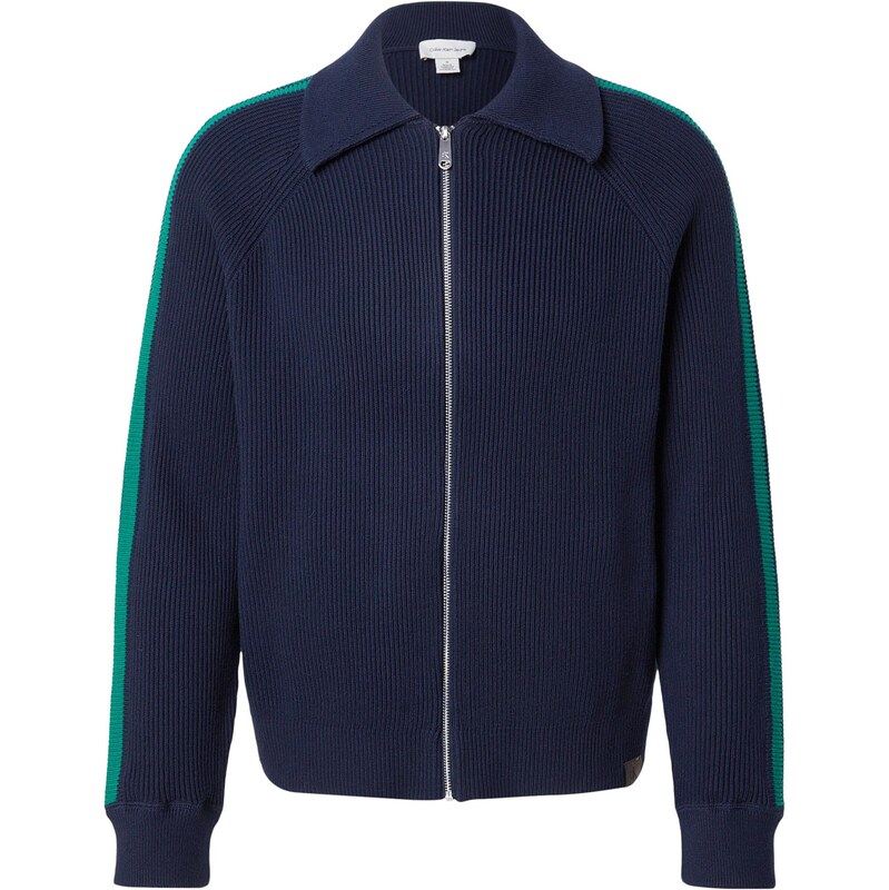 Calvin Klein Jeans Kardigan námořnická modř / zelená